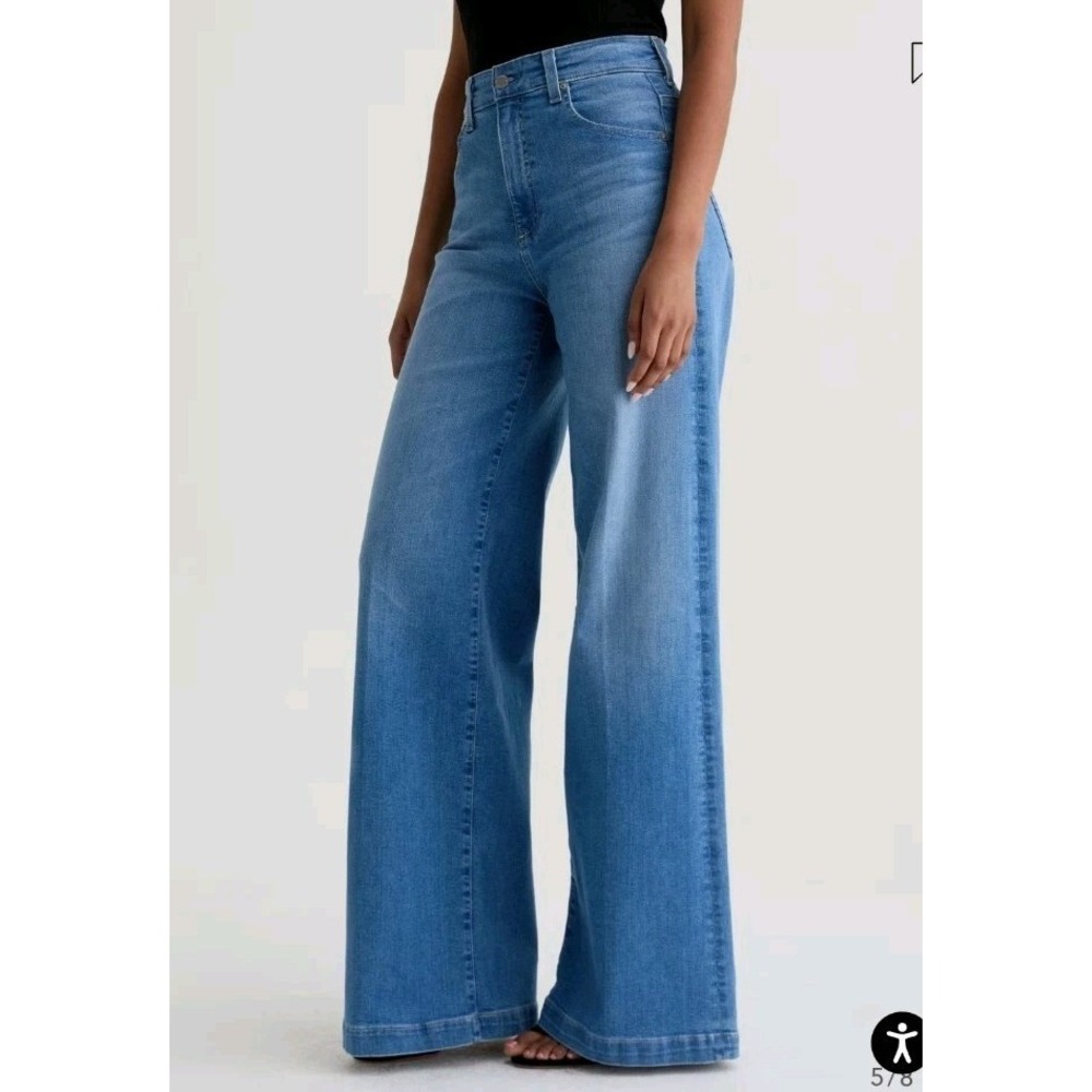 AG Adriano Goldschmied Deven High Rise Ultra Wide Leg Jeans Women's 30R